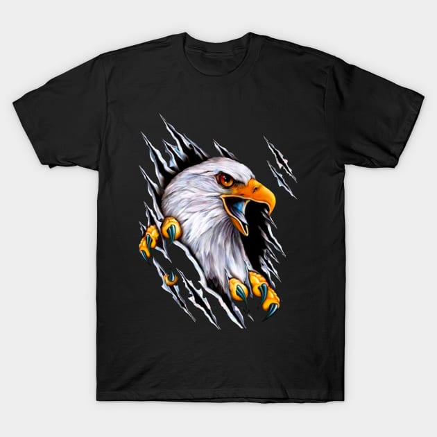 HD MOTORCYCLE RIDER - EAGLE RIDER T-Shirt by Pannolinno